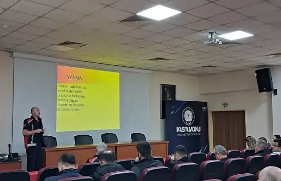 Kastamonu'da Polislere Yangın Eğitimi Verildi