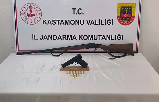 Kastamonu'da Ruhsatsız Silah Operasyonu
