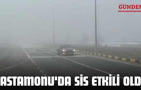 Kastamonu'da Sis Etkili Oldu