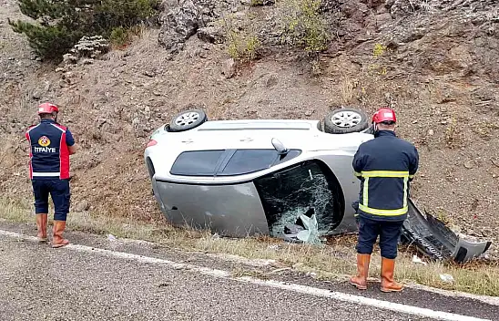 Kastamonu'da Otomobil Takla Attı: 2 Yaralı