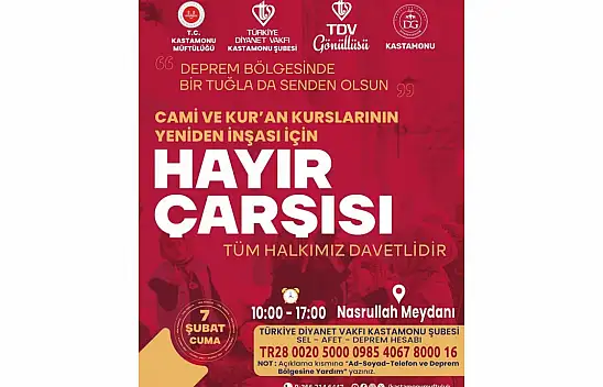 Kastamonu İl Müftülüğü'nden Depremzedelere Yardım Çağrısı