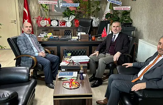 Kastamonu İl Müftüsü Bekir Derin, Ticaret İl Müdürü İbrahim İriş'i Ziyaret Etti