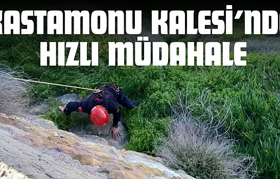 Kastamonu Kalesi'nde Hızlı Müdahale