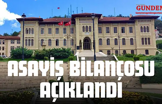 Kastamonu'nun Asayiş Bilançosu Açıklandı