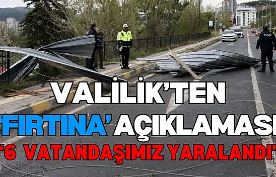 Kastamonu Valiliği: '72 Yerde Çatı Uçtu, 6 Vatandaşımız Yaralandı'