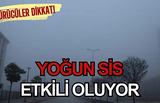 Kastamonu Yoğun Sisin Etkisi Altında