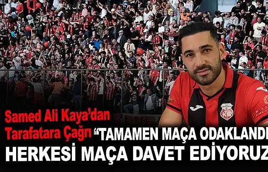 Kastamonusporlu Samed Ali Kaya'dan Iğdır Maçı Açıklaması