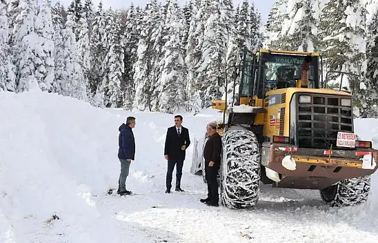 Küre'de Karla Mücadele Çalışmaları Yerinde İncelendi