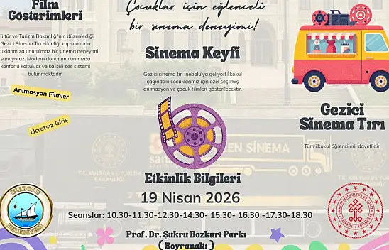 O İlçede Gezici Sinema Tırı Heyecanı!