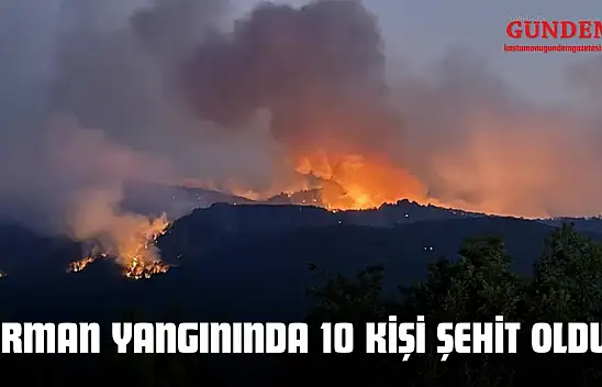 Orman Yangınında 10 Kişi Şehit Oldu