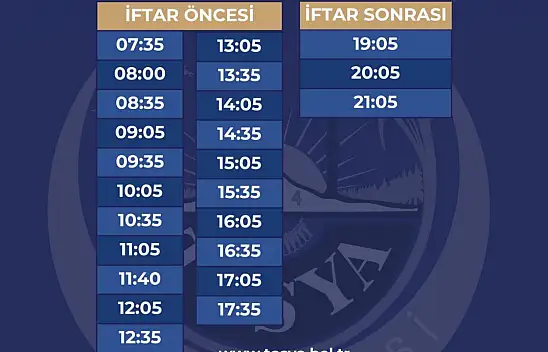 Otobüs Seferleri, İftar Saatine Göre Düzenlendi