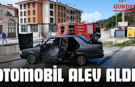 Otomobil Benzilikte Alev Aldı!