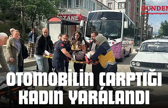 Otomobilin Çarptığı Kadın Yaralandı