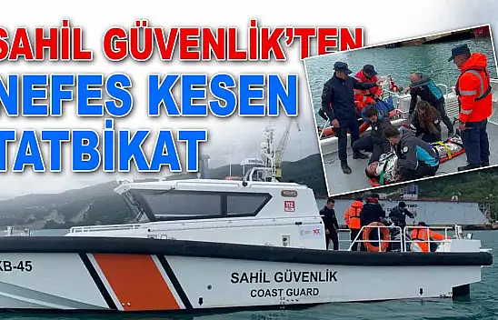 Sahil Güvenlik'ten Nefes Kesen Tatbikat