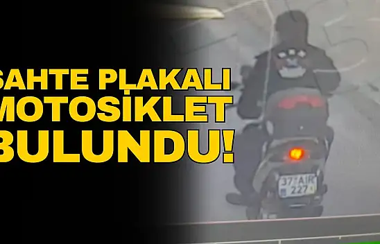 Sahte Plakalı Motosiklet Bulundu!