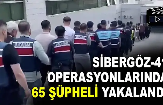 Sibergöz-41 Operasyonlarında 65 Şüpheli Yakalandı
