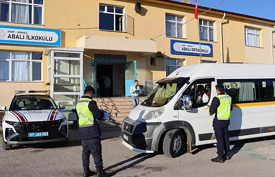 Sinop'ta Okul Servislerine Denetim