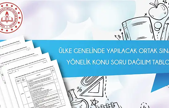 Soru Dağılım Tabloları Yayımlandı