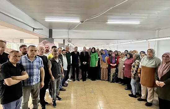 Sude Tekstil'i ziyaret ettiler