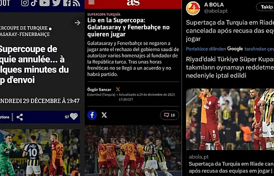 Süper Kupa Finalinin İptali, Avrupa Basınında Nasıl Yer Buldu
