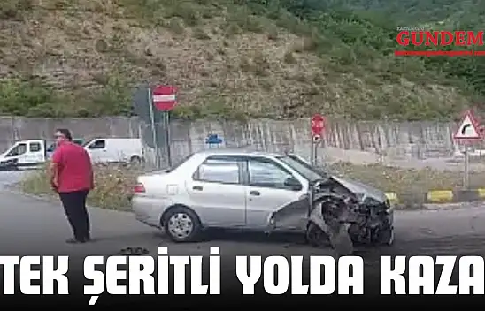 Tek Şeritli Yolda Kaza