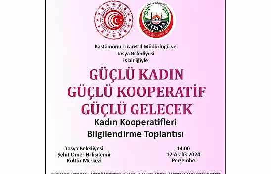 Tosya'da O Toplantı Düzenlenecek