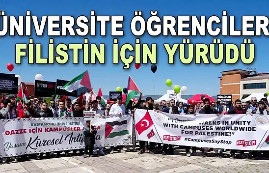 Üniversite Öğrencileri Filistin için Yürüdü