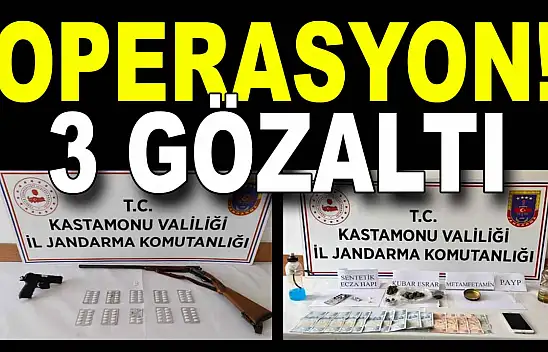 Uyuşturucu Operasyonu, 3 Gözaltı