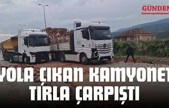 Yola Çıkan Kamyonet Tırla Çarpıştı