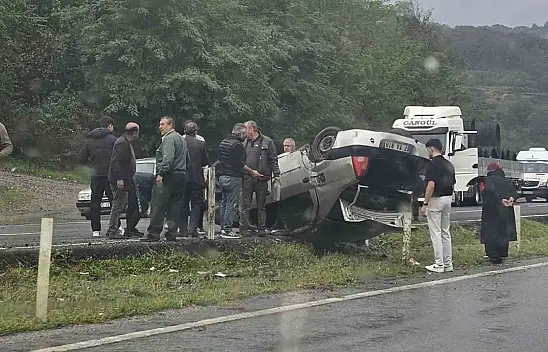 Islak Zemin Kazaya Neden Oldu