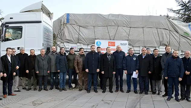 120 bin TL'lik yardım Halep'e uğurlandı