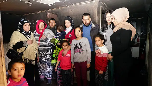6 kişilik aile, kış günü evsiz kaldı