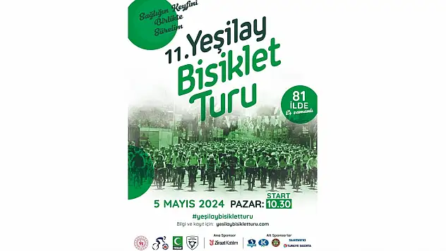 11'inci Yeşilay Bisiklet Turu 5 Mayıs'ta Düzenleniyor