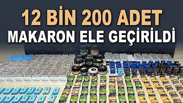 12 Bin 200 Adet Makaron Ele Geçirildi!