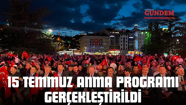 15 Temmuz Anma Programı Cumhuriyet Meydanı'nda Gerçekleştirildi