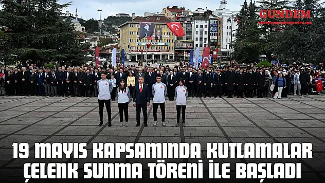 19 Mayıs Kapsamında Kutlamalar Çelenk Sunma Töreni İle Başladı