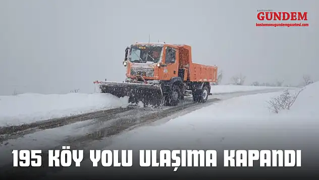 195 Köyün Yolu Ulaşıma Kapandı