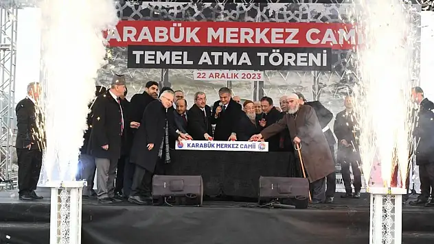 2 Bin Kişilik Karabük Merkez Camii'nin Temeli Atıldı