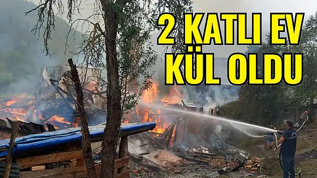 2 Katlı Ev Kül Oldu