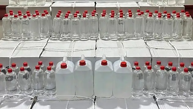 232 Bin 442 Litre Sahte İçki Ele Geçirildi