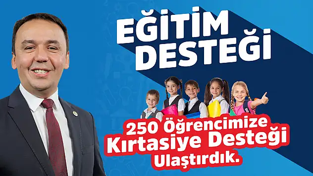 250 Çocuğa Kırtasiye Yardımı Ulaştı