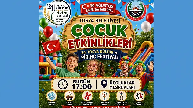 30 Ağustos Coşkusu Çocukların Neşesiyle Buluşacak