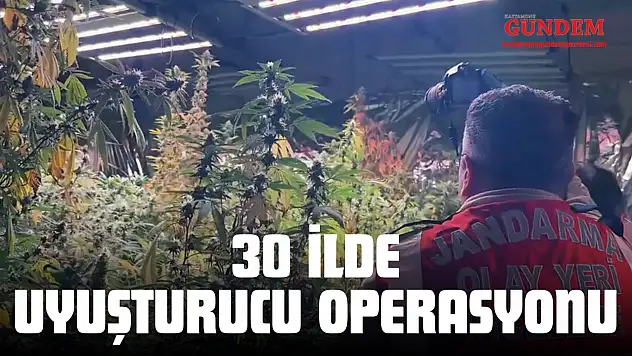 30 İlde Uyuşturucu Operasyonu: 518 Kilogram Uyuşturucu Ele Geçirildi