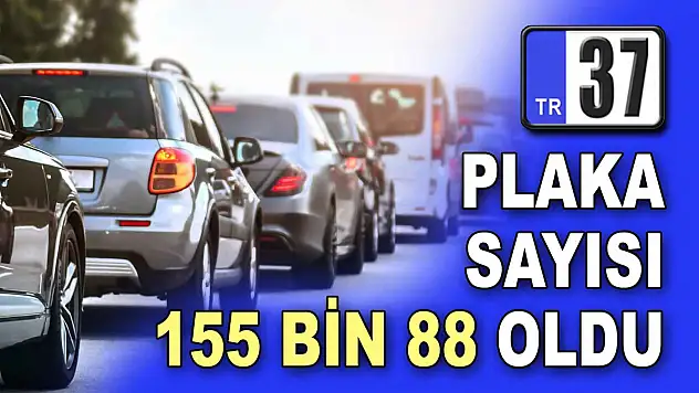 37 Plaka 155 Bin 88 Oldu