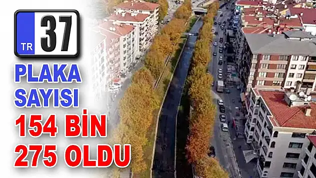 37 Plaka Sayısı 154 Bin 275 Oldu