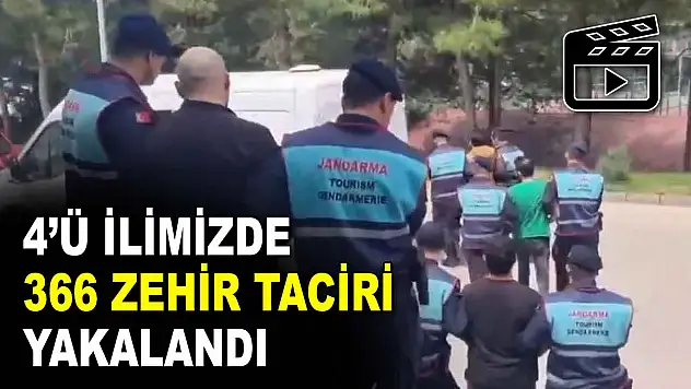 4'ü Kastamonu'da 366 Zehir Taciri Yakalandı