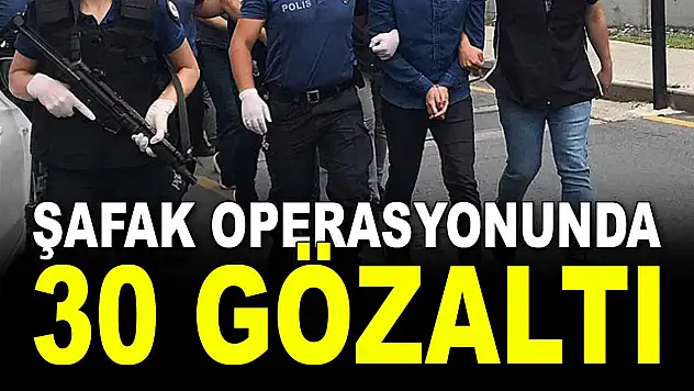 5 İlde Operasyon! 30 Gözaltı