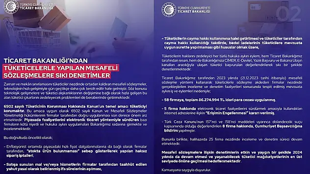 58 Firmaya Ceza Kesildi