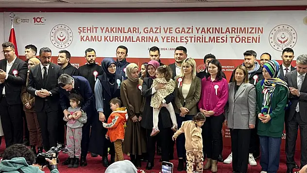 591 Şehit Yakını, Gazi ve Gazi Yakınının Ataması Yapıldı