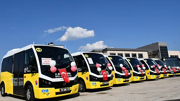 60 toplu taşıma aracı hizmet vermeye başladı